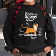 Orange Tabby Cat Anatomy Of A Cat Cute Present Sweatshirt Gifts for Old Men