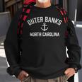Outer Banks Obx North Carolina Nc White Anchor Blue Vintage Sweatshirt Gifts for Old Men