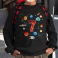 Outer Space 7 Years Old 7Th Birthday Boys Planets Astronaut Sweatshirt Gifts for Old Men