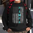 Pampa Fathers Day Vintage Patriotic Distressed American Flag Sweatshirt Gifts for Old Men