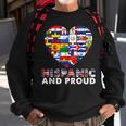 Hispanic And Proud Heart Pride Hispanic Heritage Month Sweatshirt Gifts for Old Men