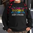 Pansexual Pride Funny Not A Phase Lunar Moon Omnisexual Lgbt Sweatshirt Gifts for Old Men
