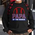 Papa Of Rookie 1St Birthday Baseball Theme Matching Party Sweatshirt Gifts for Old Men