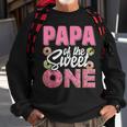 Papa Of The Sweet One Birthday 1St B-Day Donut One Party Sweatshirt Gifts for Old Men