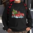 Papillon Dogs Ride Red Truck Christmas Xmas Sweatshirt Gifts for Old Men