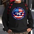 Patriotic 4Th Of July Graphic Art American Flag Fireworks Sweatshirt Gifts for Old Men