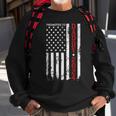 Patriotic Promoted To Daddy Est 2024 First Time Dad Gift For Mens Sweatshirt Gifts for Old Men