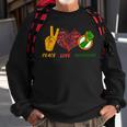 Peace Love Junenth Black History Pride African American Sweatshirt Gifts for Old Men