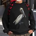 Pelican Vintage Bird Graphic Brown Pelican Sweatshirt Gifts for Old Men