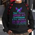 Person Behind Me Suicide Prevention & Depression Awareness Sweatshirt Gifts for Old Men