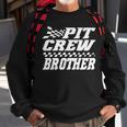 Pit Crew Brother Hosting Race Car Birthday Matching Family Sweatshirt Gifts for Old Men