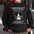 Political Liberty Vs Democracy Lamb Two Wolves Novelty Gift Sweatshirt Gifts for Old Men
