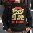 Pops Grandpa Dad Birthday Fathers Day Funny Men Legend Sweatshirt Gifts for Old Men