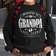 Promoted To Grandpa 2024 Grandparents Baby Announcement Men Sweatshirt Gifts for Old Men