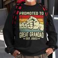 Promoted To Great Grandad Est 2023 Vintage New Dad Funny Gifts For Dad Sweatshirt Gifts for Old Men