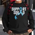 Prostate Cancer Awareness Support Squad Light Blue Ribbon Sweatshirt Gifts for Old Men