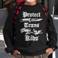 Protect Trans Kids Knife Lgbtq Rose Ally Trans Pride Flag Sweatshirt Gifts for Old Men
