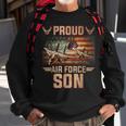 Proud Air Force Son Veteran Pride Sweatshirt Gifts for Old Men