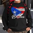 Puerto Rican Hispanic Heritage Boricua Puerto Rico Heart Sweatshirt Gifts for Old Men