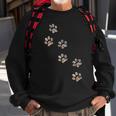 Puppy Paw Print Pet Lover Dog Lovers Animal Rescue Rights Sweatshirt Gifts for Old Men
