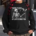 There It Goes My Last Flying Halloween Skeleton Bat Sweatshirt Gifts for Old Men