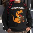 Readosaurus Dinosaur Reading Books Dino Read Bookworm Sweatshirt Gifts for Old Men