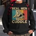 Real Men Cuddle Funny Vintage Bjj Brazilian Jiu Jitsu Sweatshirt Gifts for Old Men