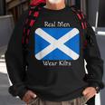 Real Men Wear Kilts Celtic Pride Sweatshirt Gifts for Old Men