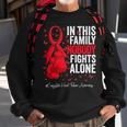 Red Ribbon Survivor Congestive Heart Failure Awareness Sweatshirt Gifts for Old Men