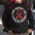 Red Ribbon Week 2023 Hope Love Support Red Ribbon Week Sweatshirt Gifts for Old Men