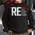 Reduce Reuse Recycle Rethink Repair Earth Day Environmental Sweatshirt Gifts for Old Men