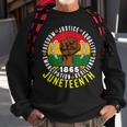 Remembering My Ancestors Freedom Justice Junenth Sweatshirt Gifts for Old Men