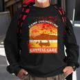 Retro Camp Counselor Crystal Lake With Blood Stains Counselor Sweatshirt Gifts for Old Men