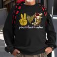 Retro Cowboy Boots Western Country Cowgirl Peace Love Rodeo Sweatshirt Gifts for Old Men