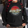 Retro Derby Acres Home State Cool 70S Style Sunset Sweatshirt Gifts for Old Men