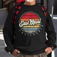 Retro East Orosi Home State Cool 70S Style Sunset Sweatshirt Gifts for Old Men