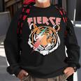 Retro Fierce Tiger Lover Lightning Sweatshirt Gifts for Old Men