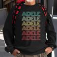 Retro First Name Adele Italian Personalized Nametag Groovy Sweatshirt Gifts for Old Men