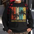 Retro Myrtle Beach South Carolina Palm Trees Vacation Sweatshirt Gifts for Old Men