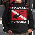 Retro Roatan Honduras Scuba Dive Vintage Dive Flag Diving Sweatshirt Gifts for Old Men