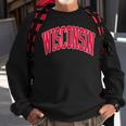 Retro Vintage Wisconsin State Distressed Souvenir Sweatshirt Gifts for Old Men