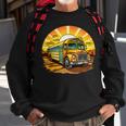 Retro Yellow School Bus Cool Professional Driver Student Sweatshirt Gifts for Old Men