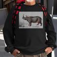 Rhino Indian Rhinoceros Rhino Lover Safari Rhinoceros Sweatshirt Gifts for Old Men