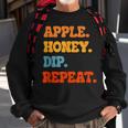 Rosh Hashanah Apple Honey Dip Repeat Jewish New Year Shofar Sweatshirt Gifts for Old Men