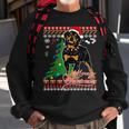 Rottweiler Ugly Christmas Sweater Sweatshirt Gifts for Old Men