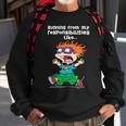 Running From My Responsibilities Like Chucking Running Sweatshirt Gifts for Old Men