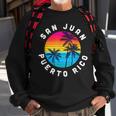 San Juan Puerto Rico Vacation Souvenir Sunset Beach Sweatshirt Gifts for Old Men