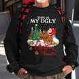 Santa Riding Chow Chow This Is My Ugly Christmas Sweater Sweatshirt Gifts for Old Men