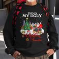 Santa Riding Rottweiler This Is My Ugly Christmas Sweater Sweatshirt Gifts for Old Men