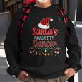 Santa's Favorite Dancer Plaid Holiday Family Matching Sweatshirt Gifts for Old Men